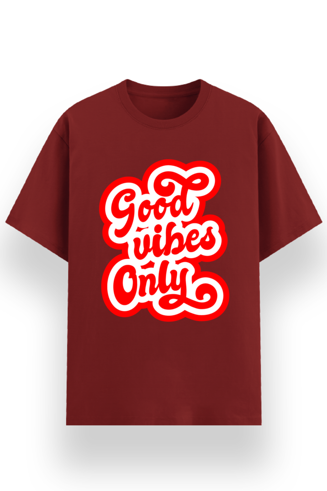 “Good Vibes Only Graphic Basic T-Shirt