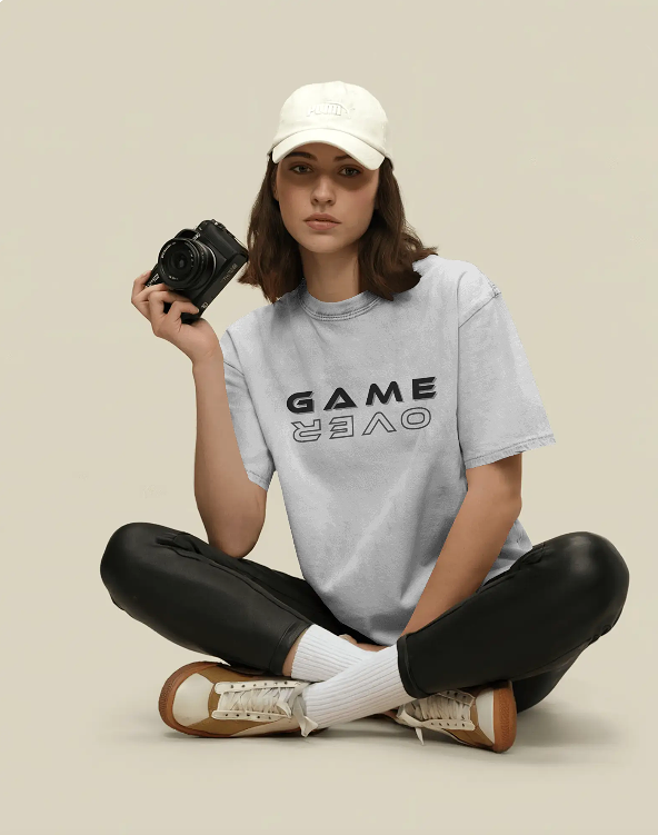 “GAME OVER” Oversized Unisex T-Shirt