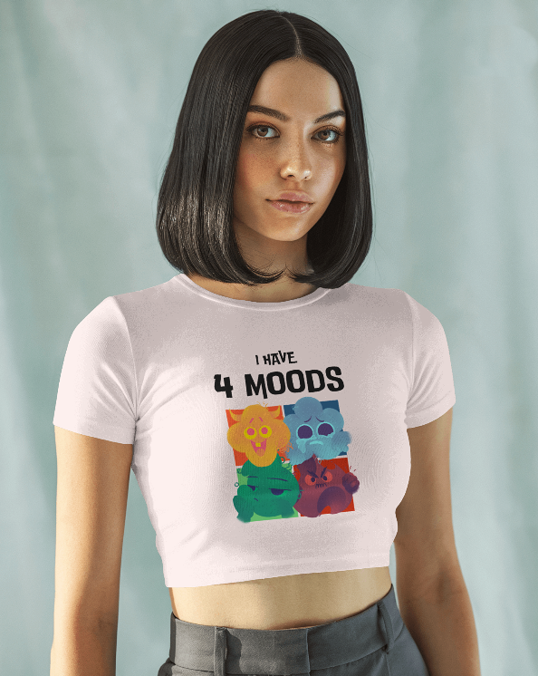 "I Have 4 Moods" Baby T-Shirt