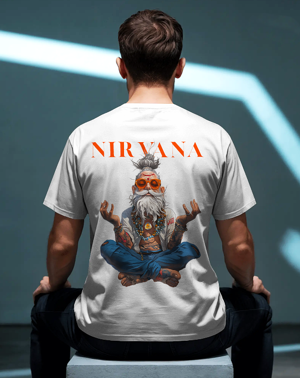 “NIRVANA” Oversized Classic T-Shirt – Spiritual Drip Meets Street Grit