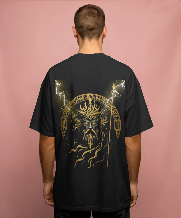 "Zeus Lightning" Unisex Oversized Classic T-Shirt