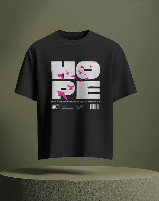 "HOPE – Dream to Reality Graphic stretch T-Shirt | Dapper Drift"