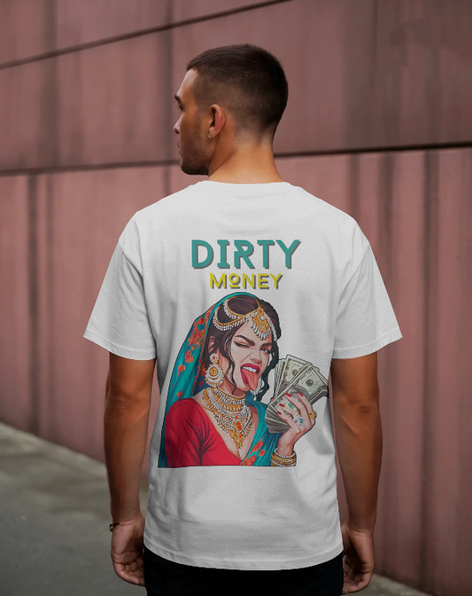 DIRTY MONEY – Desi Street Queen Oversized Graphic Tee
