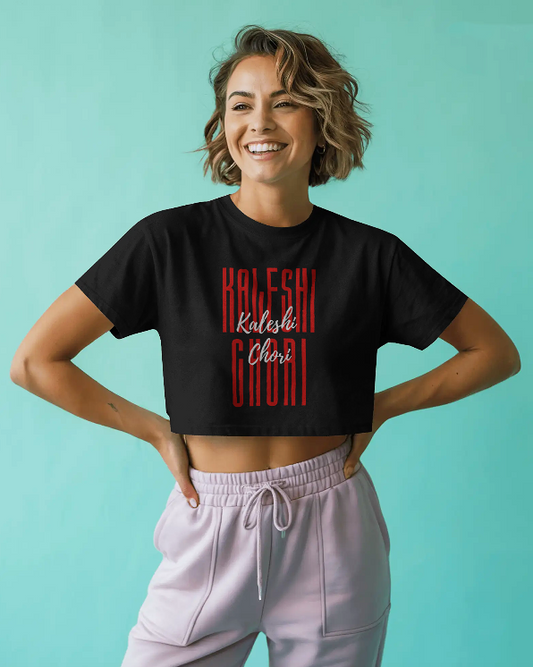 KALESHI CHORI – Statement Crop Tee